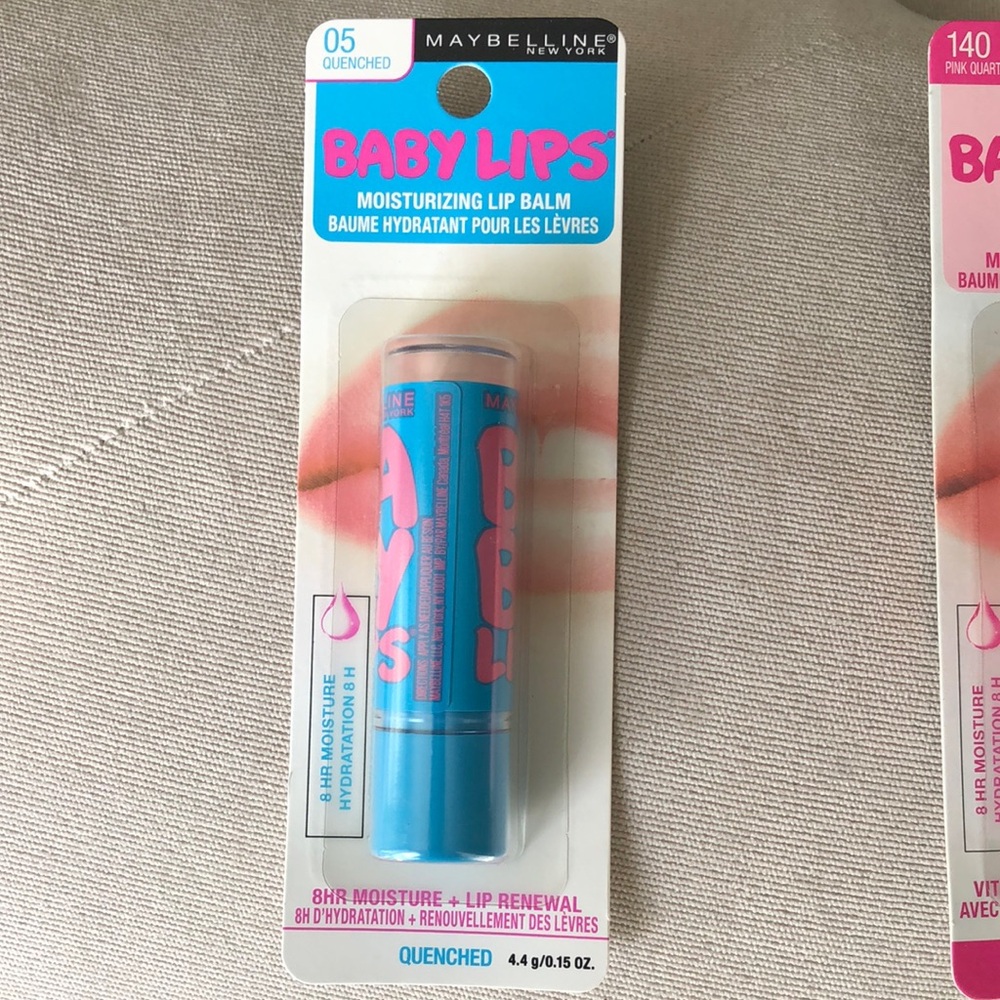 New 3 for $14 Maybelline baby lips/ Chapsticks. Clear, coral, and pink - Picture 2 of 6